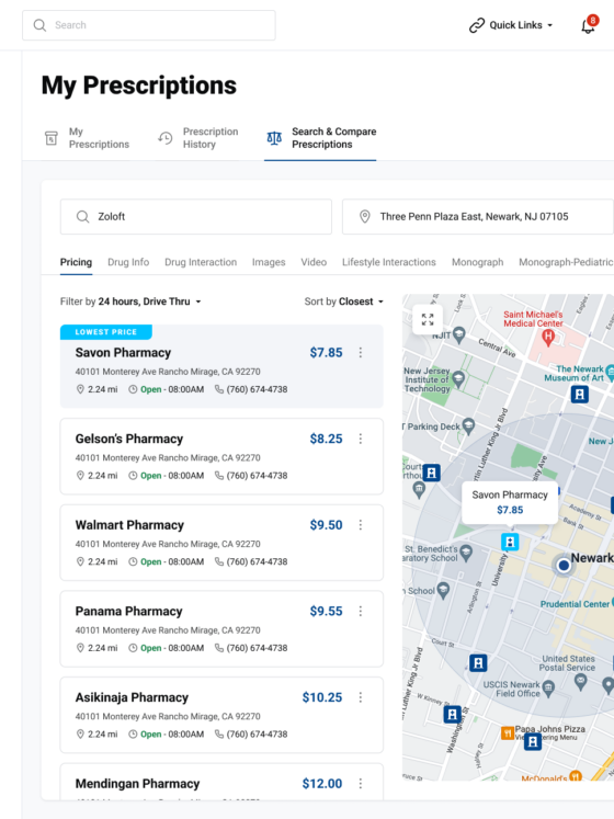 Horizon BCBS Member Patient Portal – Find a Pharmacy